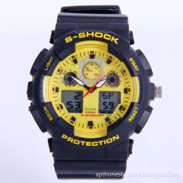 Multifunctional Double Display Sport Electronic Watch with Luminous Apt-S0823